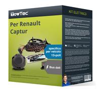 13 poli spec. kit elettrico per RENAULT Captur, I Tipo J5/ H5 TowTec Nuovo