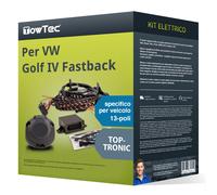 13 poli specifico kit elettrico per VW Golf IV Fastback, Typ 1J1 TowTec Nuovo