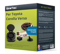 13 poli universale kit elettrico per TOYOTA Corolla Verso Tipo E12J TowTec Nuovo