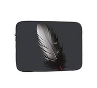 13 Pollice Borsa Del Manicotto Del Computer Portatile Impermeabile Antiurto Borsa Del Computer Piuma Nera Borse Pelle Leggero Tablet Custodia
