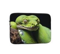 13 Pollice Borsa Del Manicotto Del Computer Portatile Impermeabile Antiurto Sacchetto Del Computer Cute Green Tree Python Borse Pelle Leggero Tablet Custodia
