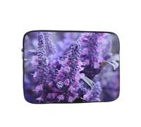 13 Pollice Borsa Del Manicotto Del Computer Portatile Impermeabile Antiurto Sacchetto Del Computer Viola Fiori Colorati Lavanda Borse Pelle Leggero Tablet Custodia