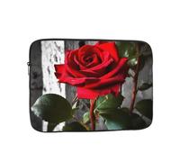 13 Pollice Laptop Sleeve Bag Impermeabile Antiurto Laptop Case Bag Blooming Red Rose Computer Pelle Borse Leggero Tablet Custodia da trasporto