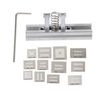 13 pz/set Stencil Universale Modello di Memoria Direttamente Calore BGA Reballing Holder Jig Per DDR1 DDR2 DDR3 DDR5 Saldatura Rilavorazione Rep