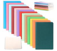 13 Pz Taccuino A6, Piccolo Taccuino Tascabile, Quaderni Piccoli Quadernino Piccolo, Mini Block Notes, Foderato Blocco Notes Colorate con Copertina in Carta Kraft per Scrivere Ufficio Scuola(14x9 cm)