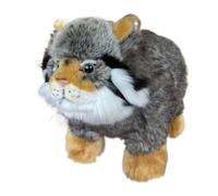 13" Realistic Pallas's Cat Plush Toy,Wild Cat Stuffed Animal,Wildlife Plush(Otocolobus manul)