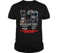 13 Reasons Why The Only Way To Learn The Secret Is To Press Play Funny Tee Unisex 100% Cotton Short-Sleeve T-Shirts Black M