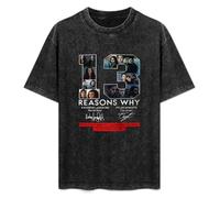 13 Reasons Why The Only Way To Learn The Secret Is To Press Play Unisex T-Shirt Top Black Mens Tee L