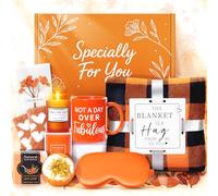 13 regali autunnali arancioni per donne, cesti di ringraziamento per donne, moglie, mamma, sorella, amica, fidanzata, insegnante, per la cura di sé, laurea, simpatia, pensione