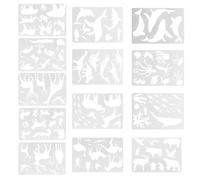 13 Sheets Modello Di Disegno Fai Da Te Animali Stencil Per Pittura