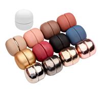 13 spille magnetiche per hijab, design rotondo, set multicolore con oro rosa, oro, argento, canna di fucile, per sciarpe e hijab, finitura liscia