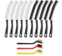 13 Stück Spazzole per La Pulizia Delle Fughe con Setole Angolate Rigide,Setole Dure,Crevice Gap Cleaning Brush,per Bagno,Cucina,Porte e Fessure,Strumento Multifunzionale per La Pulizia Delle Fessure