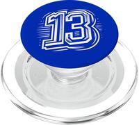 13 - "Unlucky to Some" - Numero bianco 13 per squadre sportive PopSockets PopGrip per MagSafe