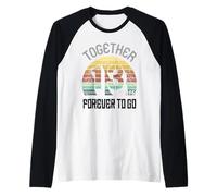 13 Wedding Anniversary for Couple Thirteen Years of Marriage Maglia con Maniche Raglan