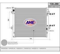 130.288 AHE Radiatore, Raffreddamento motore per TOYOTA