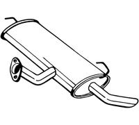 130 CV SILENZIATORE POSTERIORE PER RENAULT Kadjar HA, HL 1.2 TCe 130 KW 96 CV 13