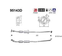 130 KW 177 CV CATALIZZATORE PER Toyota Corolla Verso ZER, ZZE12, R1 2.2 D-4D