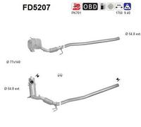 AS Filtro antiparticolato (FAP) per VW Passat Variant 365 2.0 TDI 130 kW 177 CV 4motion
