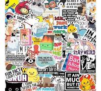 130 Pezzi Adesivi Divertenti per Adulti, Adesivi Graffiti Anime per Laptop, Kindle, Moto, Snowboard, Diario, Bicicletta, Skateboard, Valigia, Decalcomanie in Vinile Impermeabili