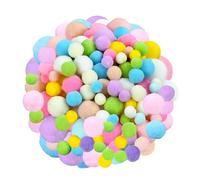 130 Pezzi Mini Pompon Coloratis, Pom Pom Coloratis, Palline di Feltro Colorate, Pom Pon Colorati Piccoli, Mini Pon Pon Colorati Piccoli per DIY Artigianali Creative Ghirlande Nappe Abbigliamento (A)