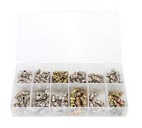 130 Pezzi Set di Ingrassatore, M6 M8 M10 1/8 1/4 45 Gradi E Set Bocca Burro di Tipo Dritto, Ferro Nichelato Raccordo Zerk Idraulico per Tubo Flessibile