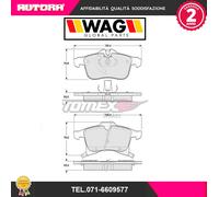 1300 Kit pastiglie freno ant.adatto a Chevrolet-Opel (MARCA-WAG)