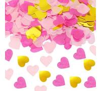 13000 Pezzi Coriandoli Biodegradabili a Forma di Cuore,per Matrimonio,San Valentino,Natale,Anniversario,Compleanno Carta Decorazione da Tavolo