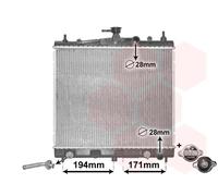 13002248 VAN WEZEL Radiatore, Raffreddamento motore per NISSAN