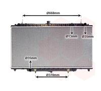 13002264 VAN WEZEL Radiatore, Raffreddamento motore per NISSAN
