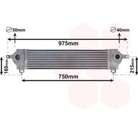 13004333 VAN WEZEL Intercooler per NISSAN