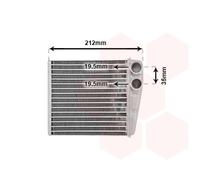 13006256 VAN WEZEL Scambiatore calore, Riscaldamento abitacolo per NISSAN