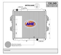 130249 RADIATORE RAFFREDDAMENTO MOTORE AHE TOYOTA