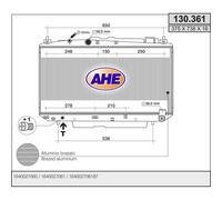 130361 RADIATORE RAFFREDDAMENTO MOTORE AHE TOYOTA