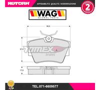 Pastiglie freno Assale posteriore TX 13-09 TOMEX Brakes per RENAULT NISSAN OPEL