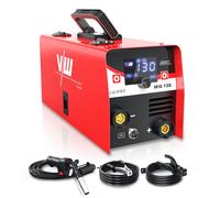 130A Saldatrice a Filo Continuo 2in1 Saldatrice MIG No Gas Digitale Portatile DC
