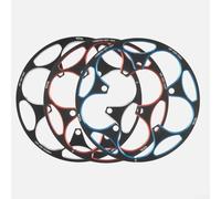 130BCD - Paracatena compatibile per ciclismo su strada, realizzato in lega di alluminio e progettato per la sicurezza della pedivella (50T-54T, nero)