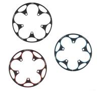 130BCD - Paracatena per bici da strada in lega di alluminio leggera per pedivella per protezione, compatibile con pignoni 50T, 54T, 56T, 60T (50T-54T, nero)