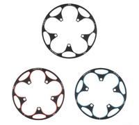 130BCD - Paracatena per pedivella da ciclismo per protezione, con distribuzione del peso ottimizzata e telaio per uso pignone 50T, 54T, 56T, 60T (50T-54T, rosso)