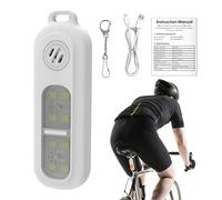 130dB Siren Alarm Keychain for Women, Portable Personal Protection Device with Strobe Light, Compact Safety Keychain with Back Clip for Women and Girls, Night Cycling Safety Alarm Keychain,