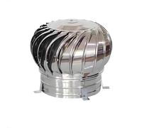 130mm Comignolo Girevole - Cappello eolico per camini in acciaio inox 304, Resistente al Vento Antipioggia Fumaiolo, Perfetto per Uso Domestico Camino e Canna Fumaria(160mm/6.3in(304))