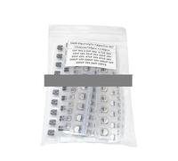 130PCS/LOT 1uF-220uF SMD Aluminum Electrolytic Capacitor Assorted Kit Set, 13Values*10PCS=130PCS Samples Kit EKFBQBGW