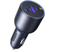 130W 3-Port Fast Car Char gray Cuffie, Computer portatile, Telefono cellulare, Computer portatile, Power bank, Telefono Grigio Accendisigari Auto, Caricabatterie Nero/Blu, Auto, Accendisigari, Grigio