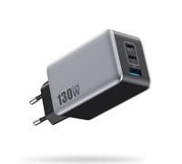 130W Caricatore USB C Rapido【Mini & Potente】GaN IV Alimentatore con 3 Porte, PD PPS QC Presa USB Multiplo 65W Caricabatterie USB C da Muro per MacBook Pro/Air, iPhone 17 Pro Max/16/15/14, i-Pad Galaxy