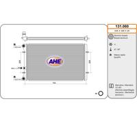 131.060 AHE Radiatore, Raffreddamento motore per AUDI,FORD,SEAT,SKODA,VW