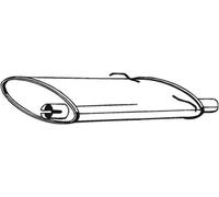 Bosal Silenziatore posteriore 235-009 per Volvo 740, 740 Kombi, 760, 940, 940 Kombi