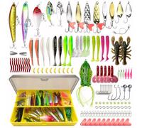 131 Pezzi Esche Artificiali Spinning, Artificiali Spinnings Mare Spigola, Cucchiaini Pesca Trota, Minnow Spinnings, Per Trota, Persico,Luccio Spoon Kit, Materiale Di Protezione Ambientale