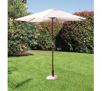 OMBRELLONE IN LEGNO TONDO PALO 38 D 250 CM BIANCO