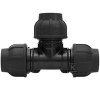 13124032 Raccordo a T PP 90° 40x32x40 PN16 PE nero
