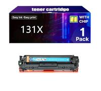 131X Cartuccia Toner ad Alta Capacità 131A CF210A di Ricambio per HP LaserJet Pro 200 Color MFP M276nw M276n M251n M251nw CM1312NFI CM1312 CP1515N CP1518NI,C-1 pcs