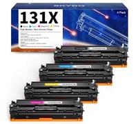 131X Toner Compatibili per HP 131A CF210A 131X CF210X CF211X CF213X CF212X per Laserjet Pro 200 Color MFP M276n M276nw M251n M251nw CP1515n CM1415fnw MF8280Cw(Nero Ciano Magenta Giallo, 4-Pack)